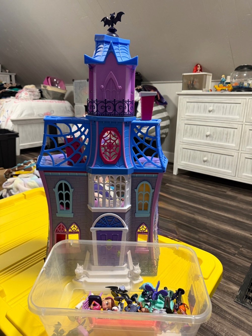 Disney Vampirina Purple and Blue Gothic Doll Mansion Playset